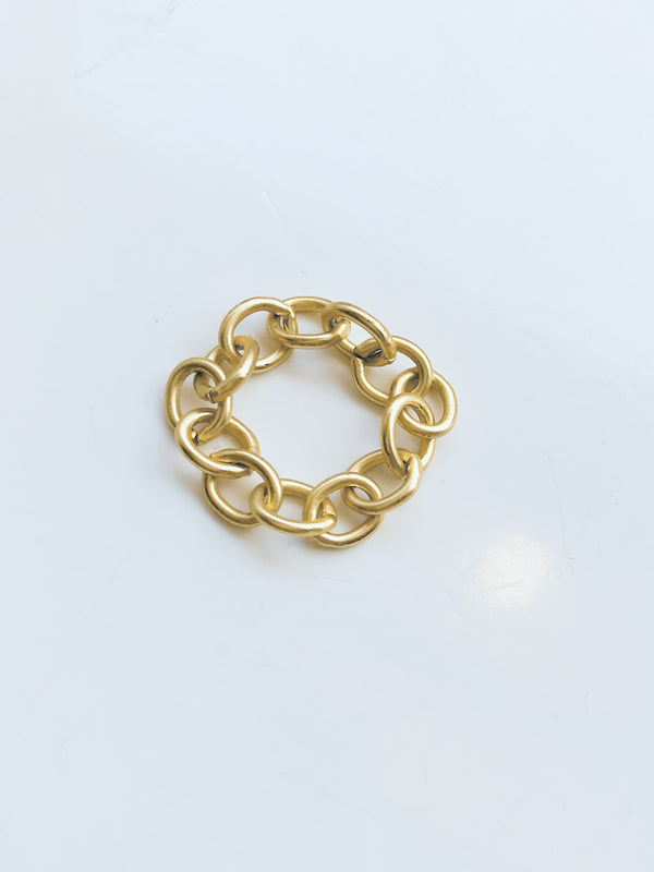 CHAIN Brass Ring by Pulva - The Black Market