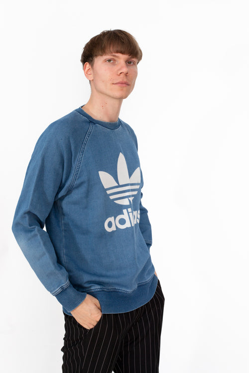 Vintage 90s Adidas Denim Print Sweatshirt