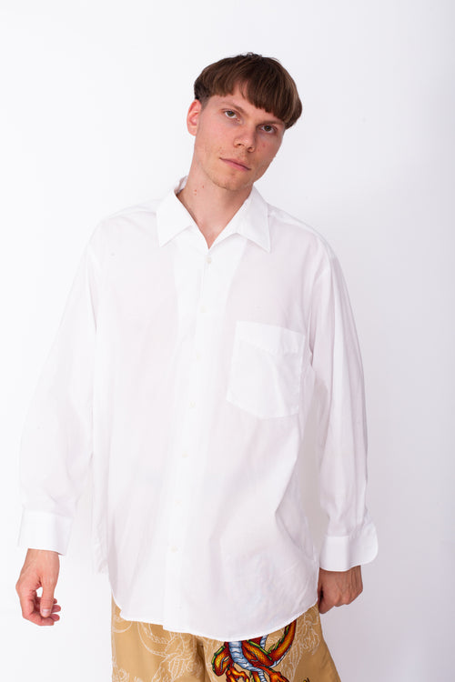 Vintage 90s White Cotton Shirt