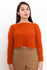 Max & Co Orange Wool Cropped Sweater