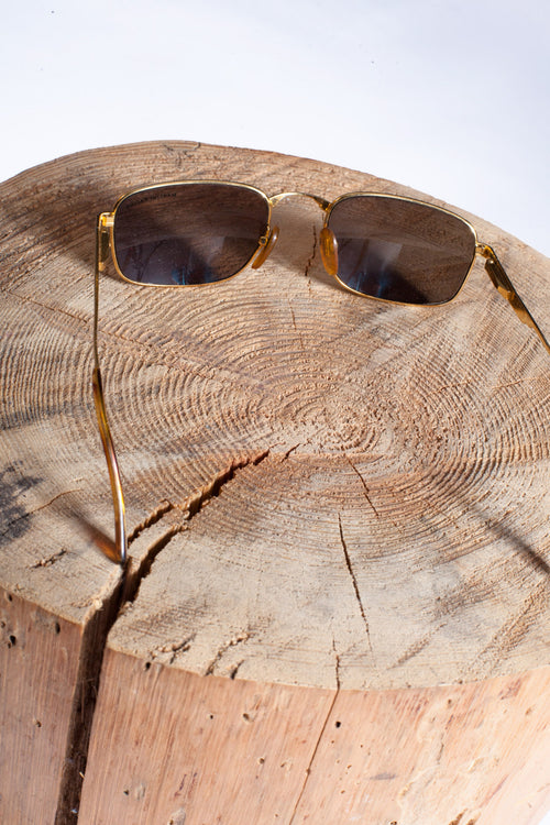 Martini Unisex Gold Leopard Print Sunglasses