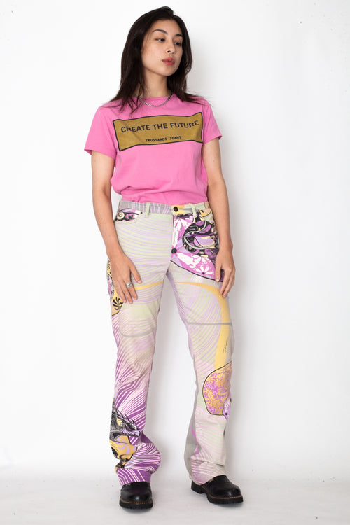Vintage Just Cavalli Psychedelic Print Trousers