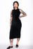 Y2K Black Corduroy Maxi Dress