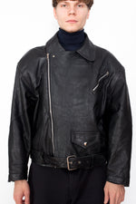 Vintage 80s Leather Motorcycle Jacket