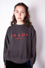 RARE Vintage 90s Prada Big Logo Sweatshirt