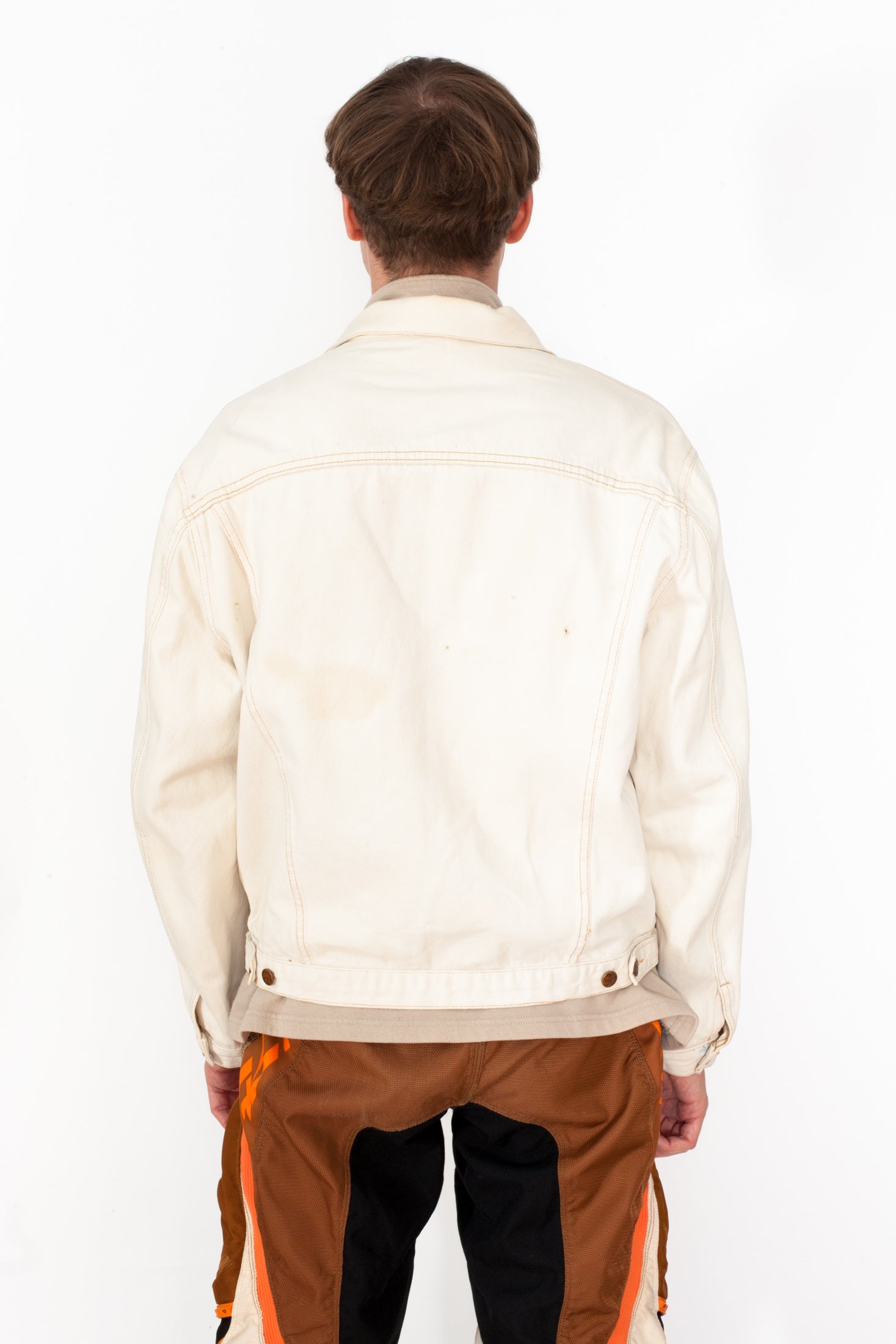 Vintage Off White Denim Jacket Not Too Sweet