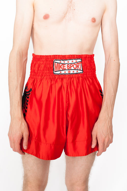 Vintage 90s Red Thai Boxing Shorts