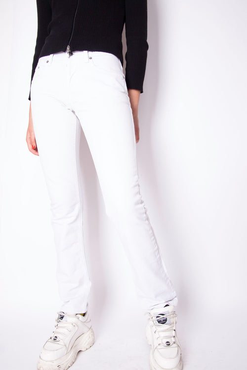 Vintage 90s Fendi White Denim Jeans