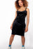 Vintage Y2K Velvet Mini Dress - The Black Market