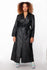 Vintage 70s Leather Trench Coat - The Black Market