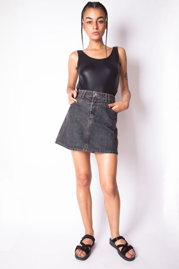 Vintage 90s Dolce & Gabbana Mini Denim Skirt - The Black Market