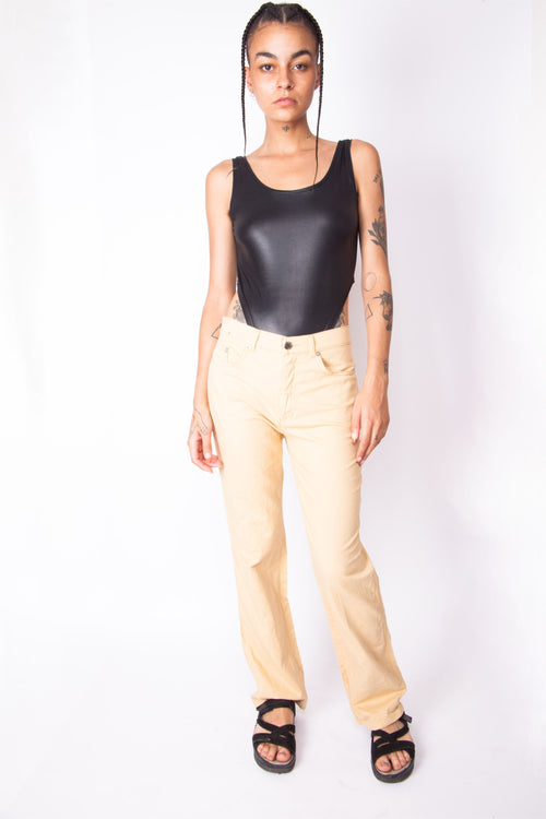 Vintage 90s Roccobarocco Beige Trousers