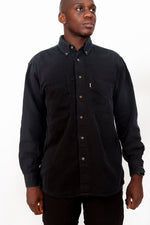 Vintage 90s Levi's Black Denim Shirt