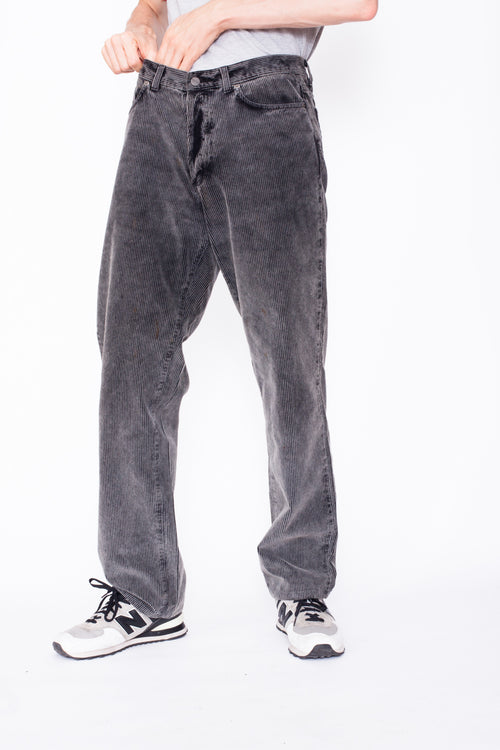 Vintage 90s Ferre Corduroy Grey Trousers