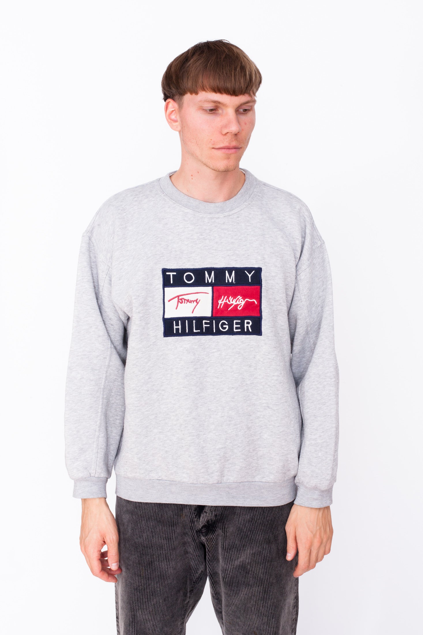 RARE Vintage 90s Tommy Hilfiger Big Logo Sweatshirt – Not Too Sweet