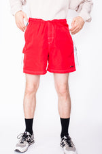 Vintage 90s Fila Red Running Shorts