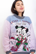 RARE Vintage 90s Disney Mickey Mouse Reversible Sweatshirt