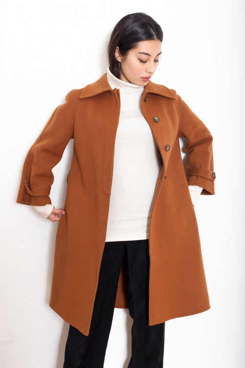 Vintage 90s Brown Wool Coat