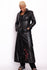 Y2K Black Chinese Floral Embroidery Leather Coat