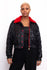 Moschino Crop Puffer Jacket w/ Faux Fur Collar