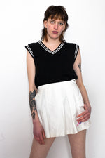 Vintage 80s Fila White Pleated Tennis Skirt