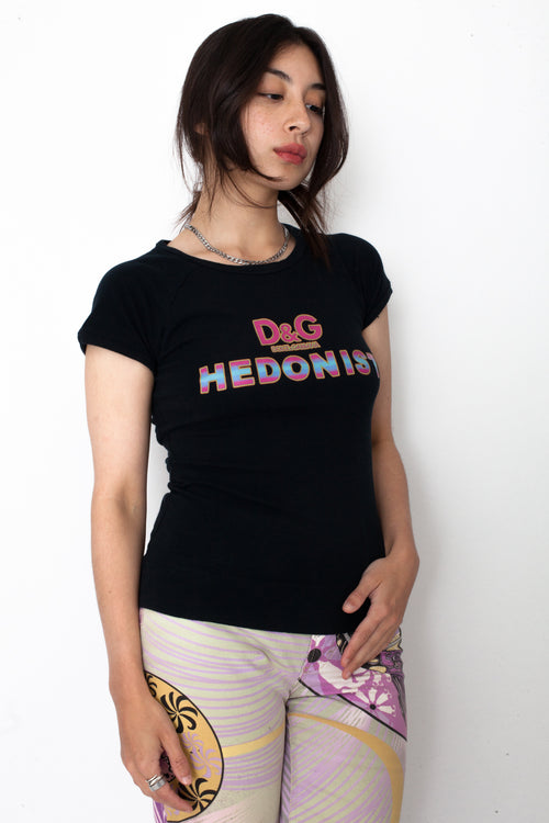 Vintage Y2K Dolce & Gabanna 'Hedonist' T-Shirt
