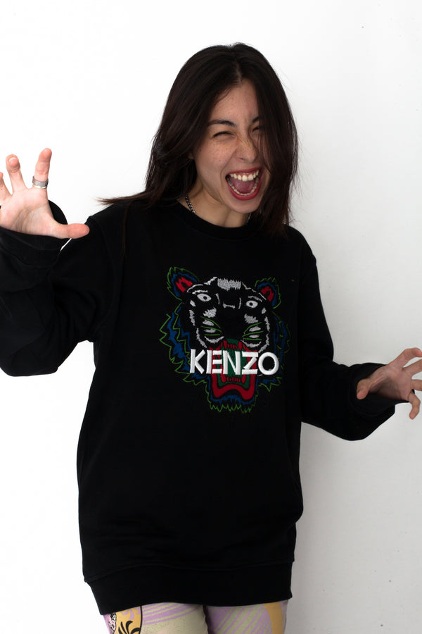 Vintage Kenzo Tiger Embroidery Sweatshirt