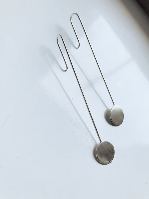 PENDULUM Sterling Silver Earrings by Pulva