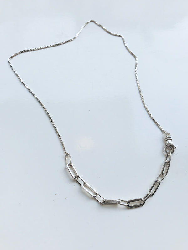 SQUARE CHAIN Sterling Silver Necklace by Pulva - The Black Market
